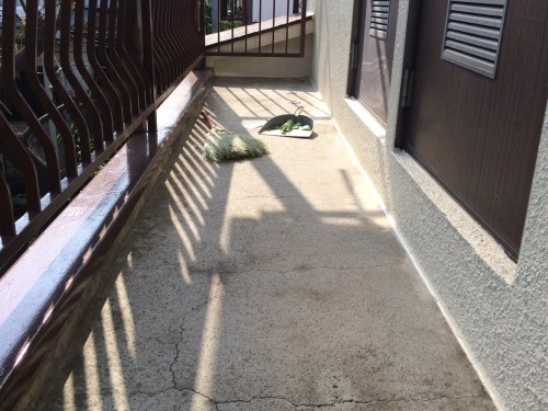 廊下　タキストロン　ケレン清掃